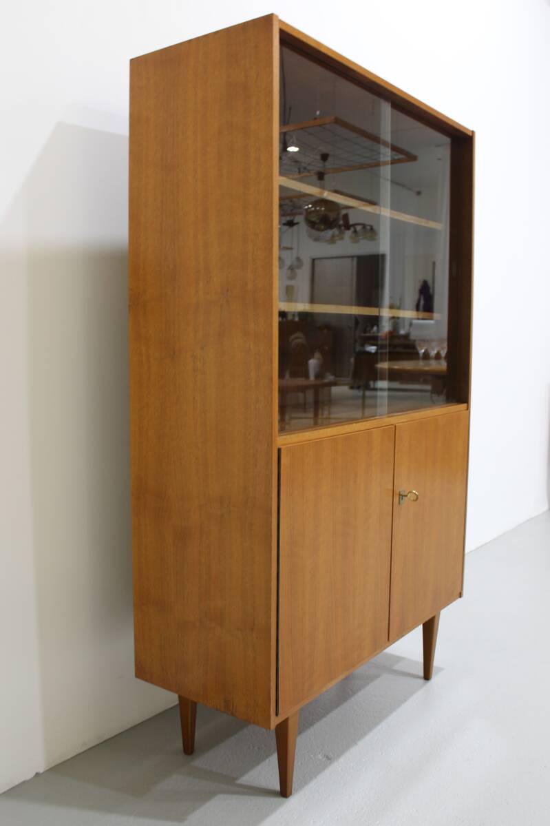 Vintage tall cabinet, display cabinet - 1960s | 01150
