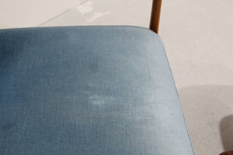 Vintage design fauteuil met voetenbank - Knoll Antimott | 01053