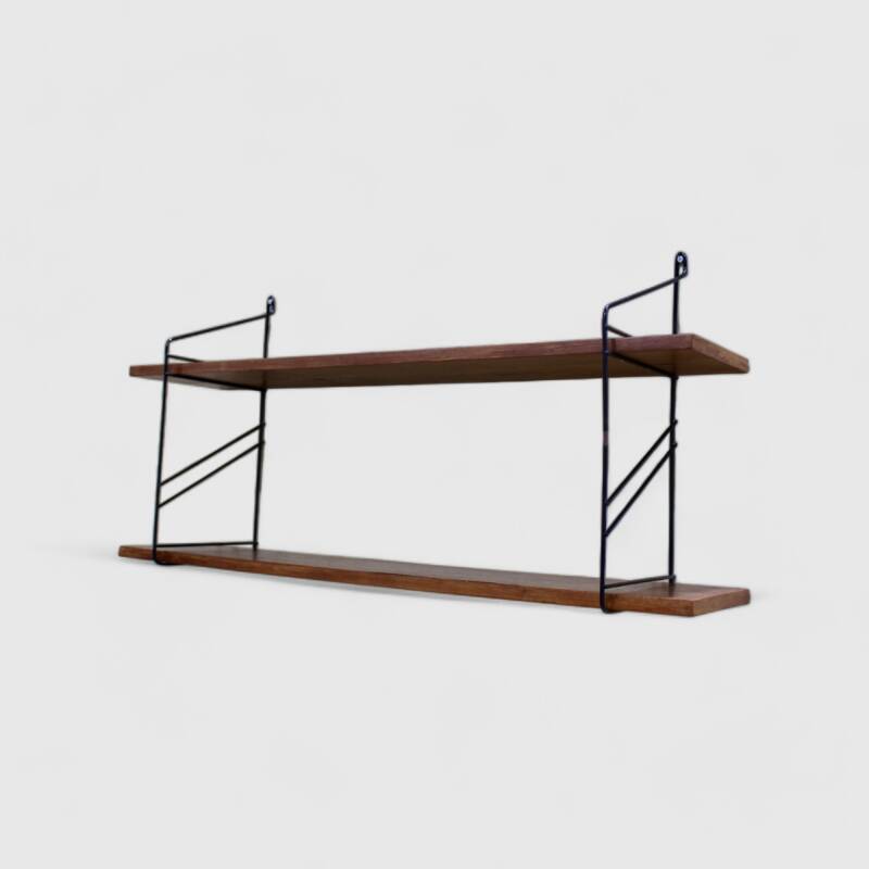 Vintage houten wandschap, wandrek – jaren ’60 | 01140