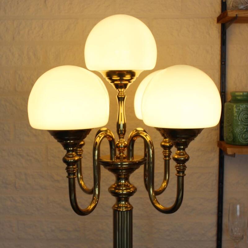 Vintage brass floor lamp