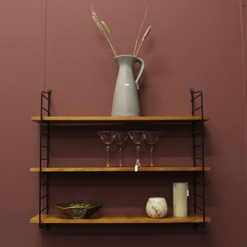 Vintage wall system, wall shelf