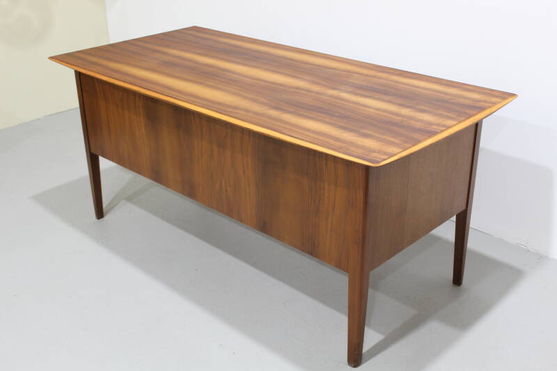 Vintage desk - walnut wood 50s/60s | 01218