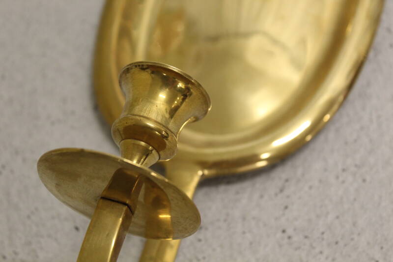 Vintage brass wall sconce