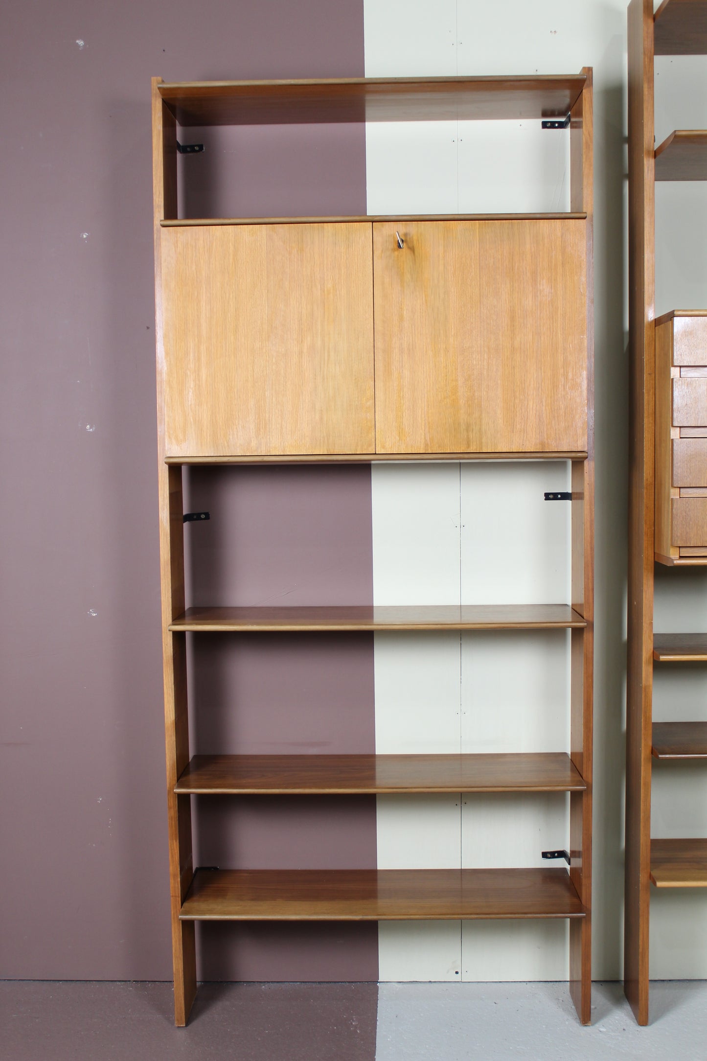 Vintage design wandkast boekenkast 1