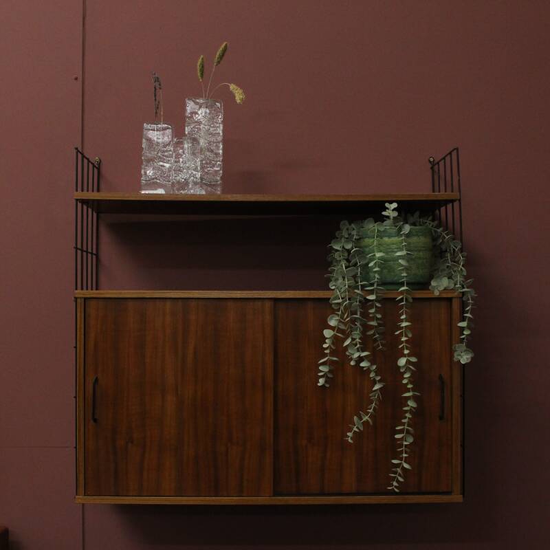 Vintage wandmeubel, wandsysteem