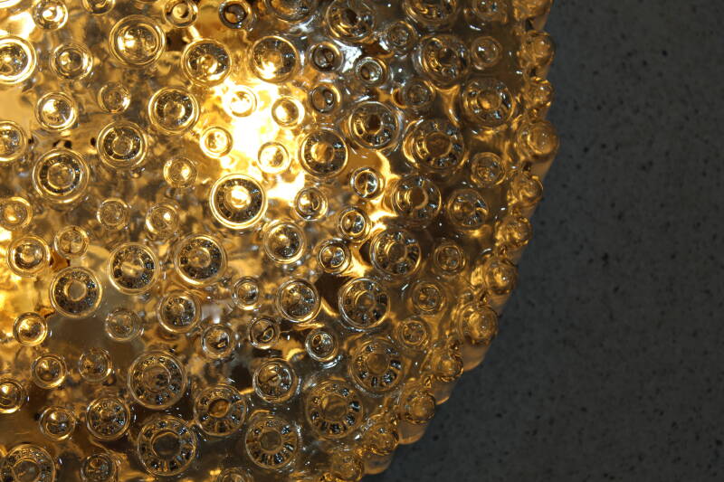 Vintage plafondlamp, wandlamp - bubbels, persglas jaren '70 | 01097