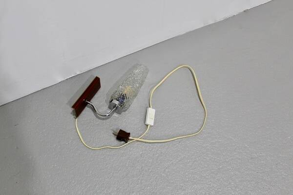 Vintage wall lamp - Wood, glass 1960s | 01118