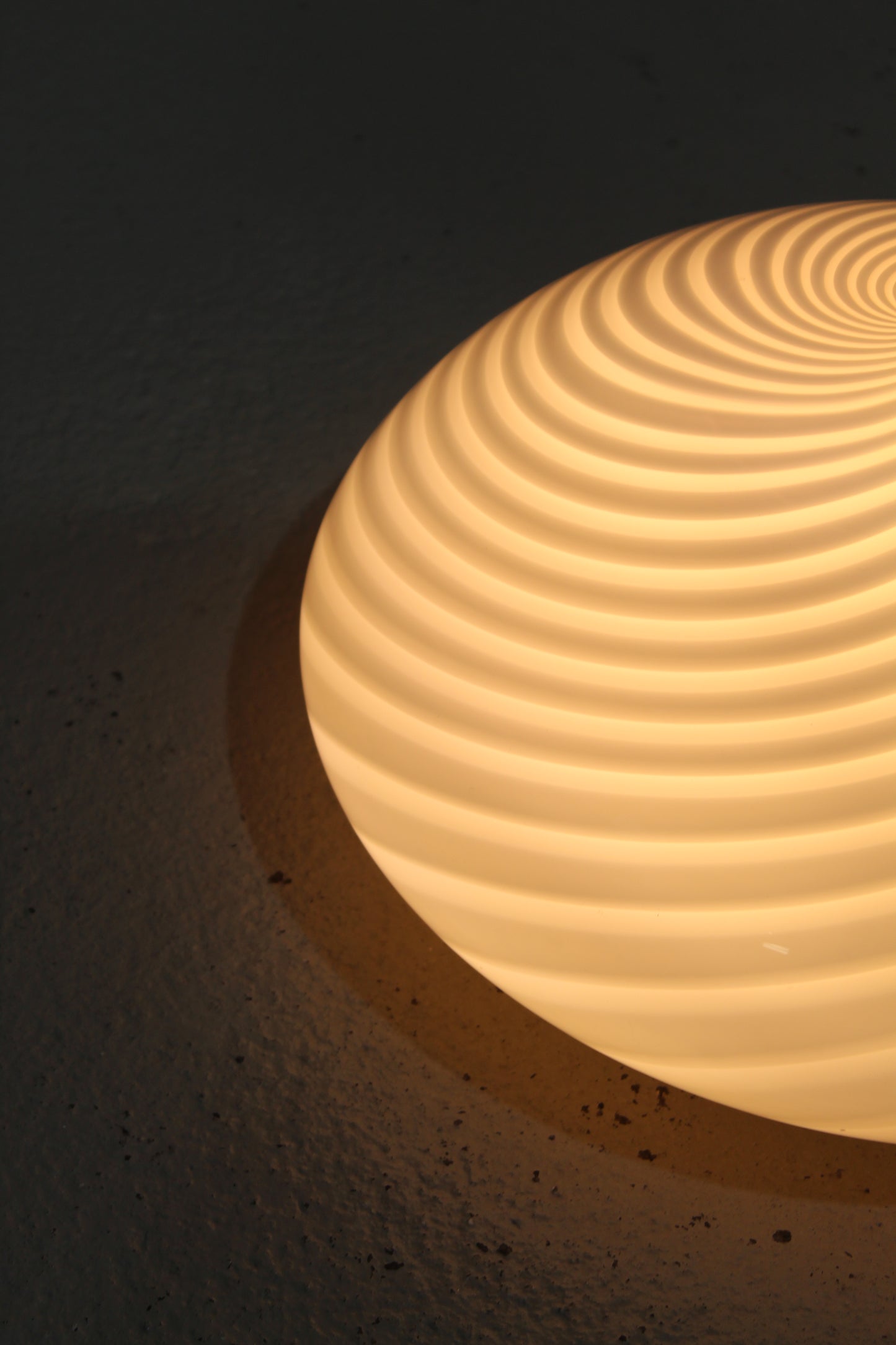 Vintage swirl plafondlamp, wandlamp - Murano