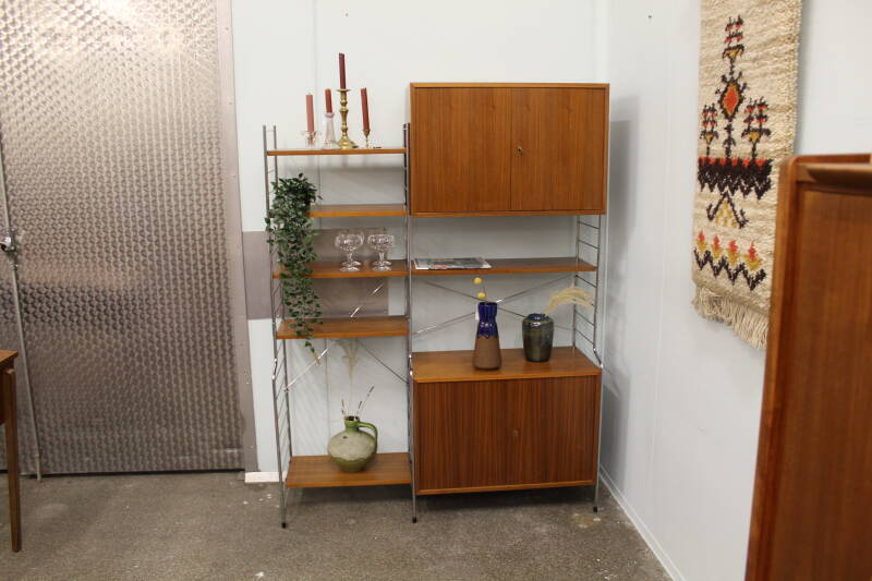 Vintage modular wall system, wall cabinet