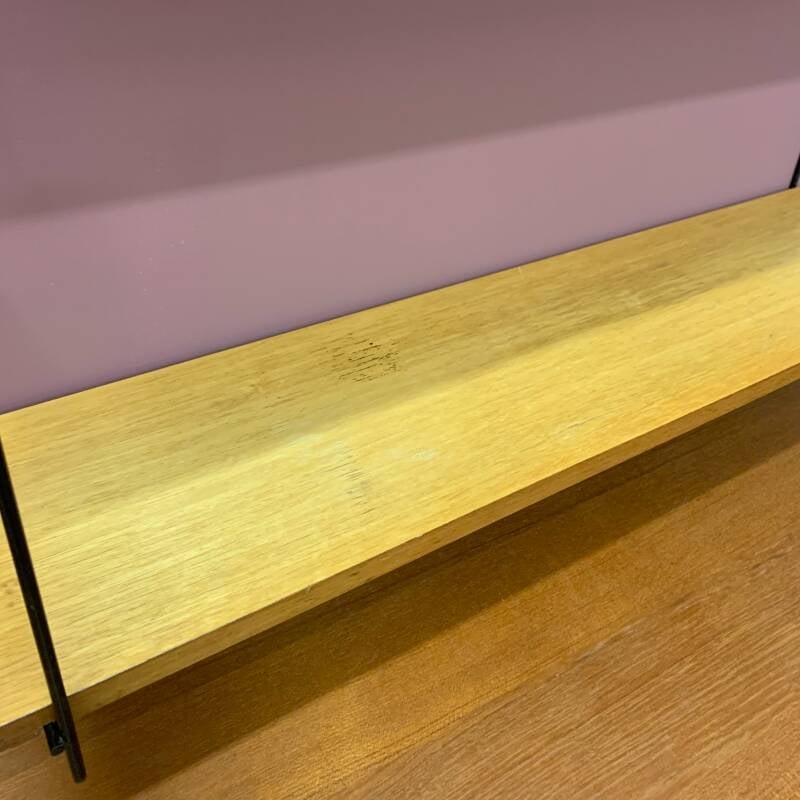 Vintage wall system, wall shelf