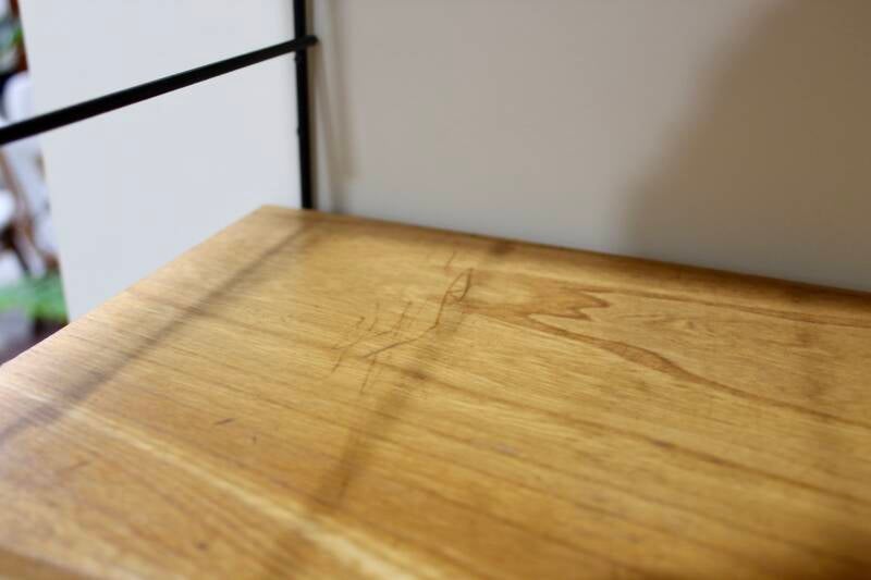 Vintage houten wandschap, wandrek – jaren ’60 | 01157