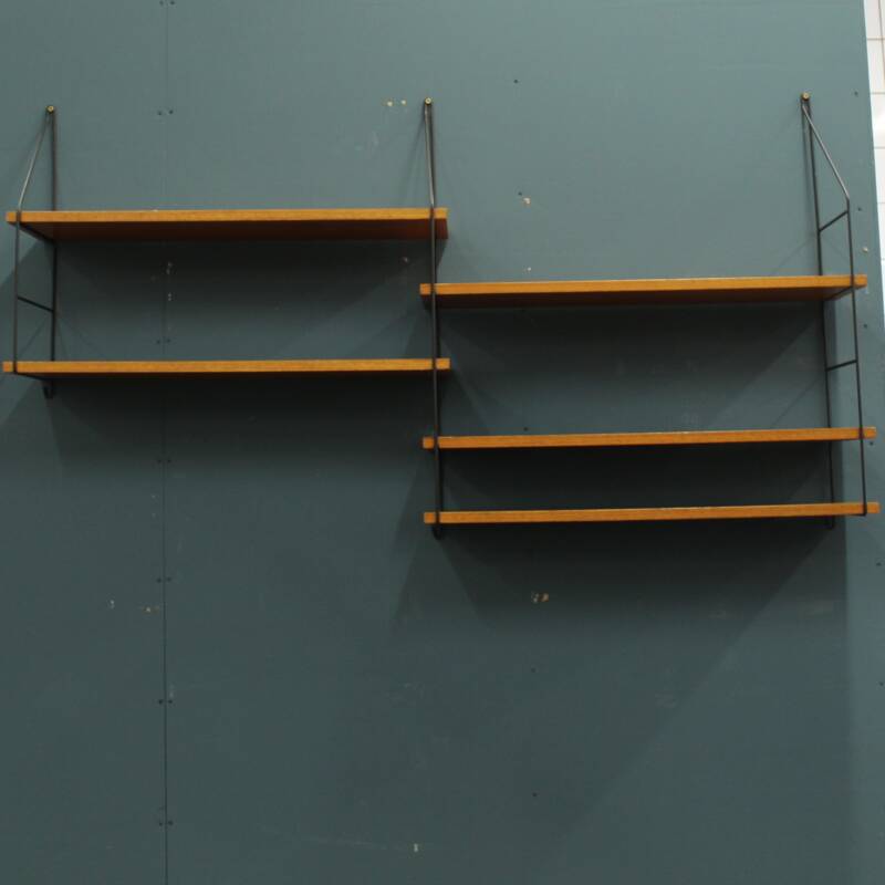 Vintage wall system, wall shelf