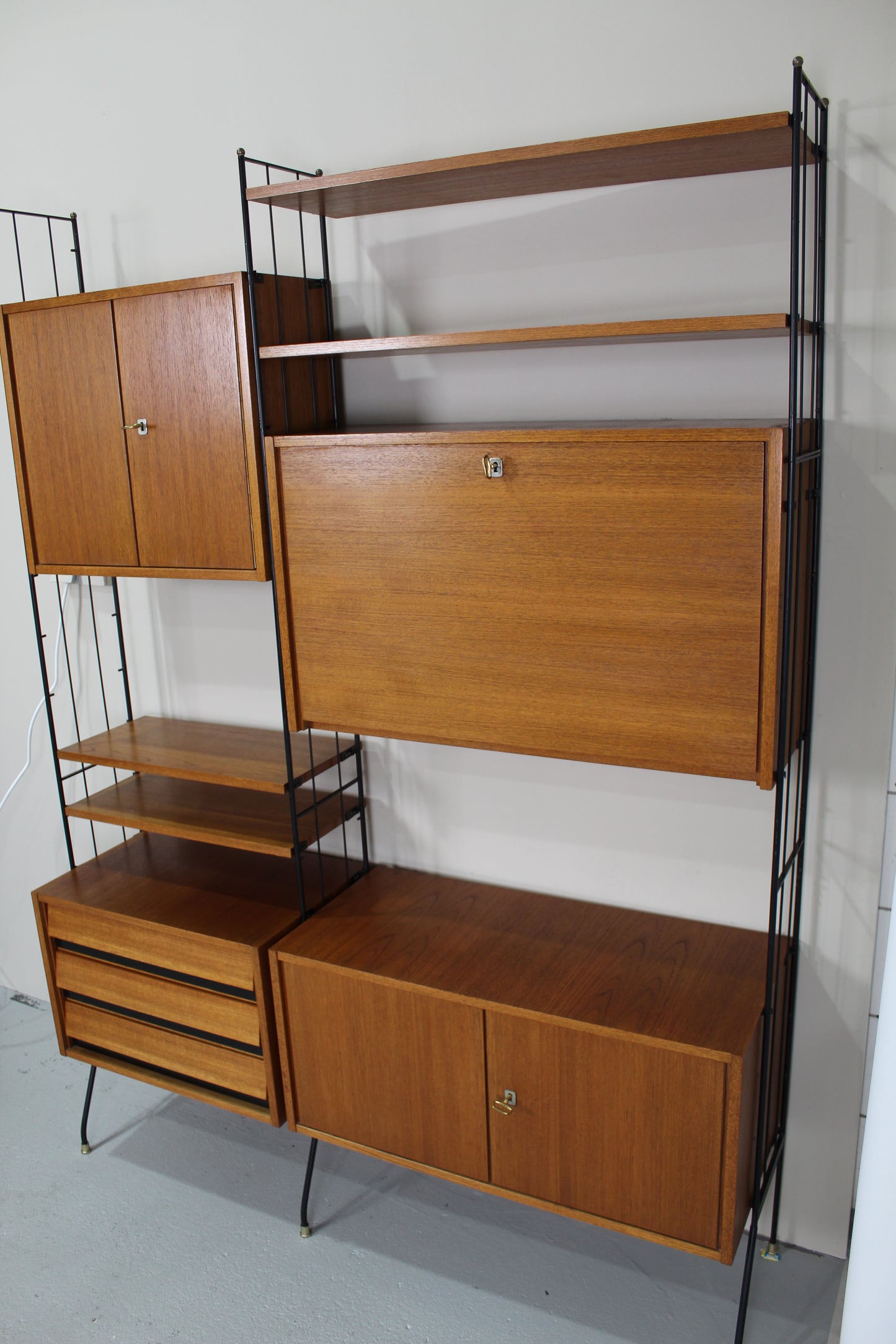 Vintage modulair wandsysteem, wandkast - jaren '60
