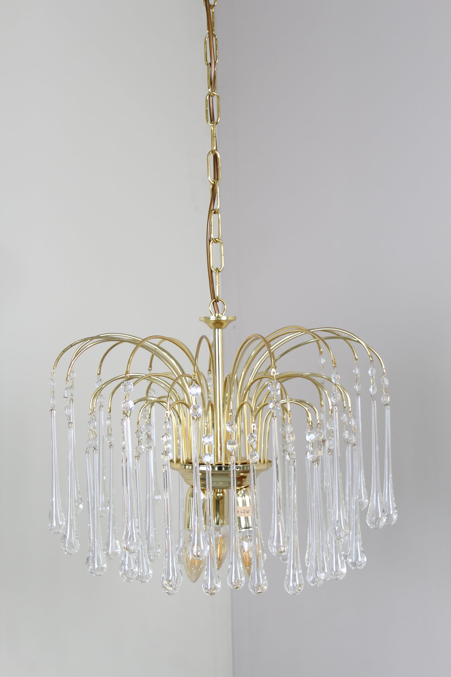 Vintage teardrop lamp transparant