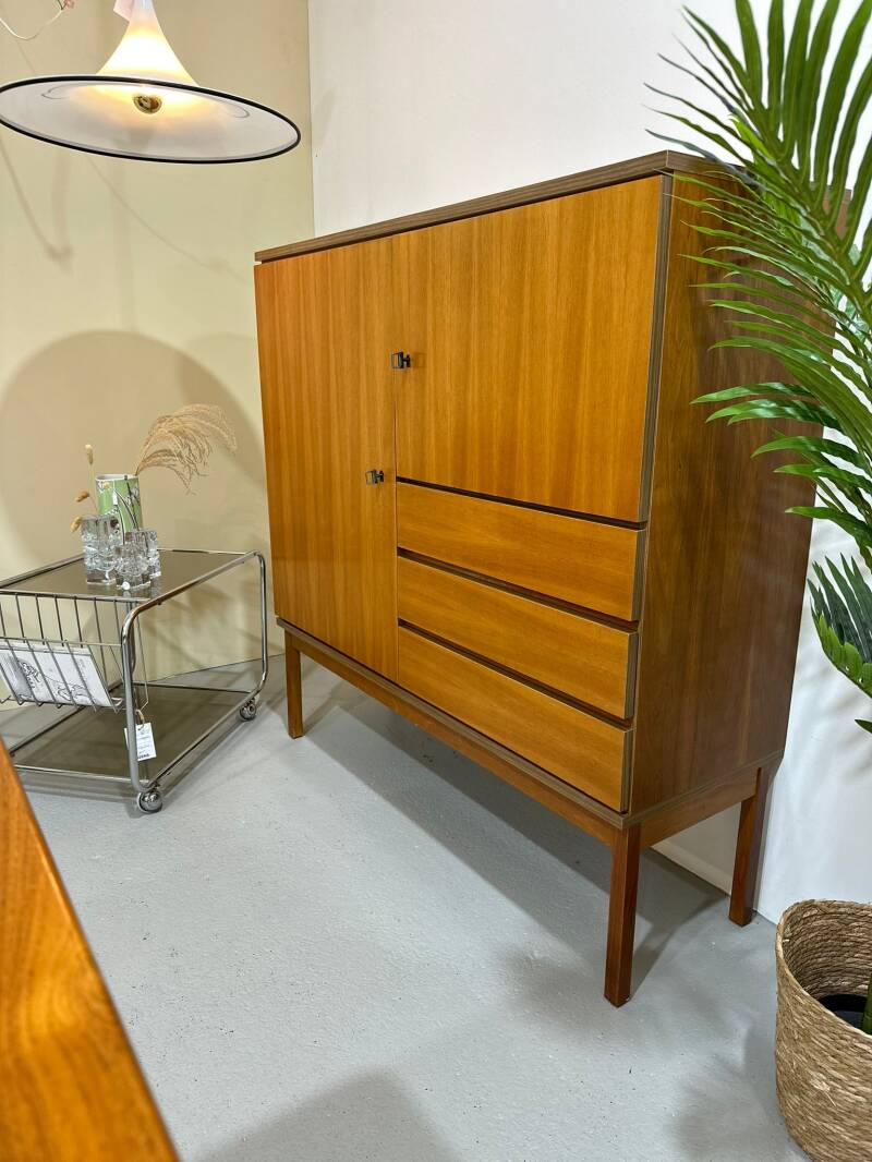 Vintage hoge kast, dicht - jaren '70 | 01255