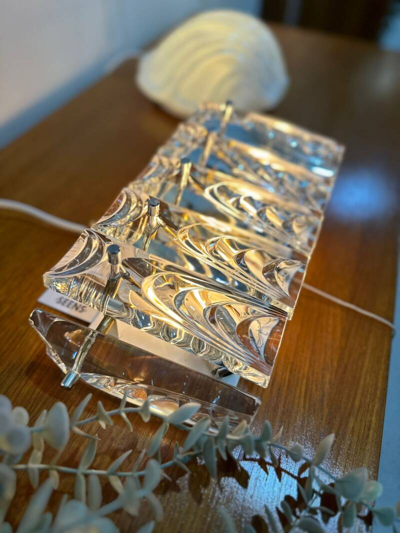 Vintage Italian wall lamp - crystal, 1960s