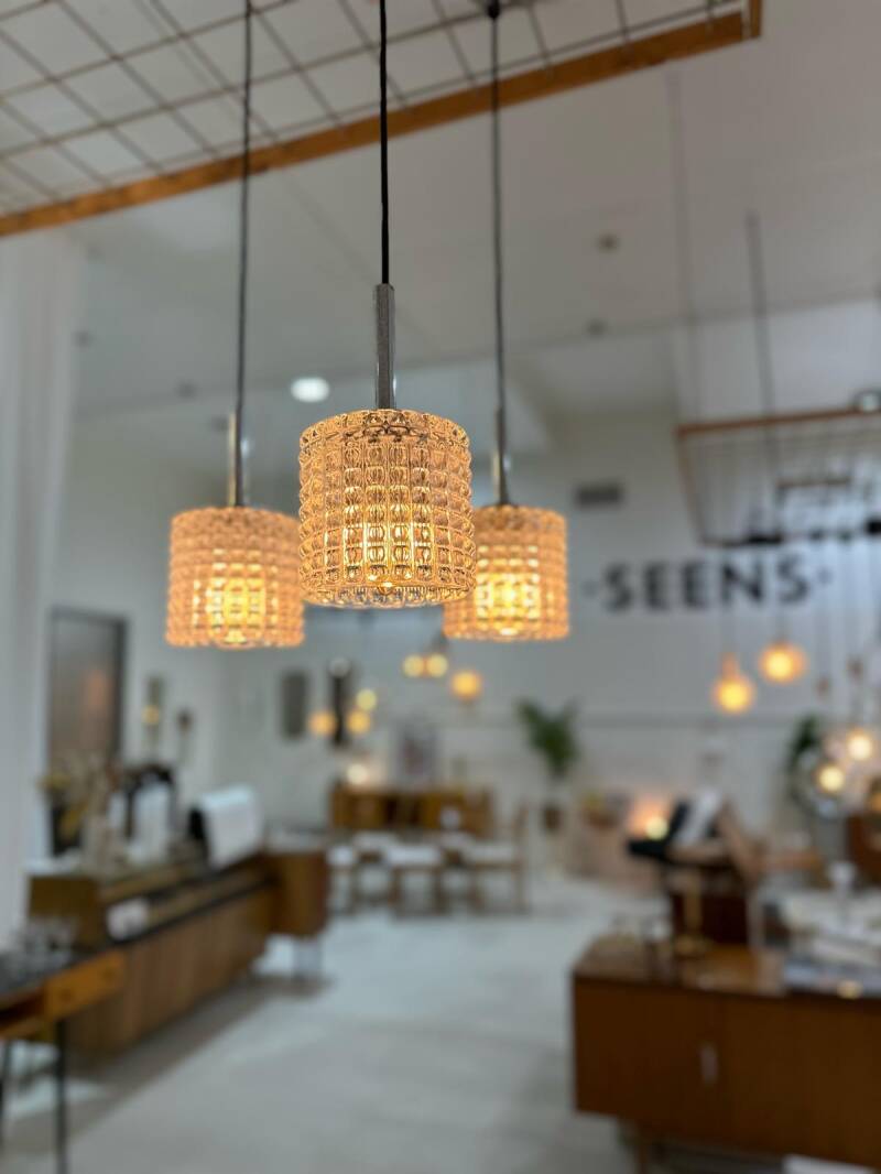 Vintage cascade lamp - transparant persglas | 01038