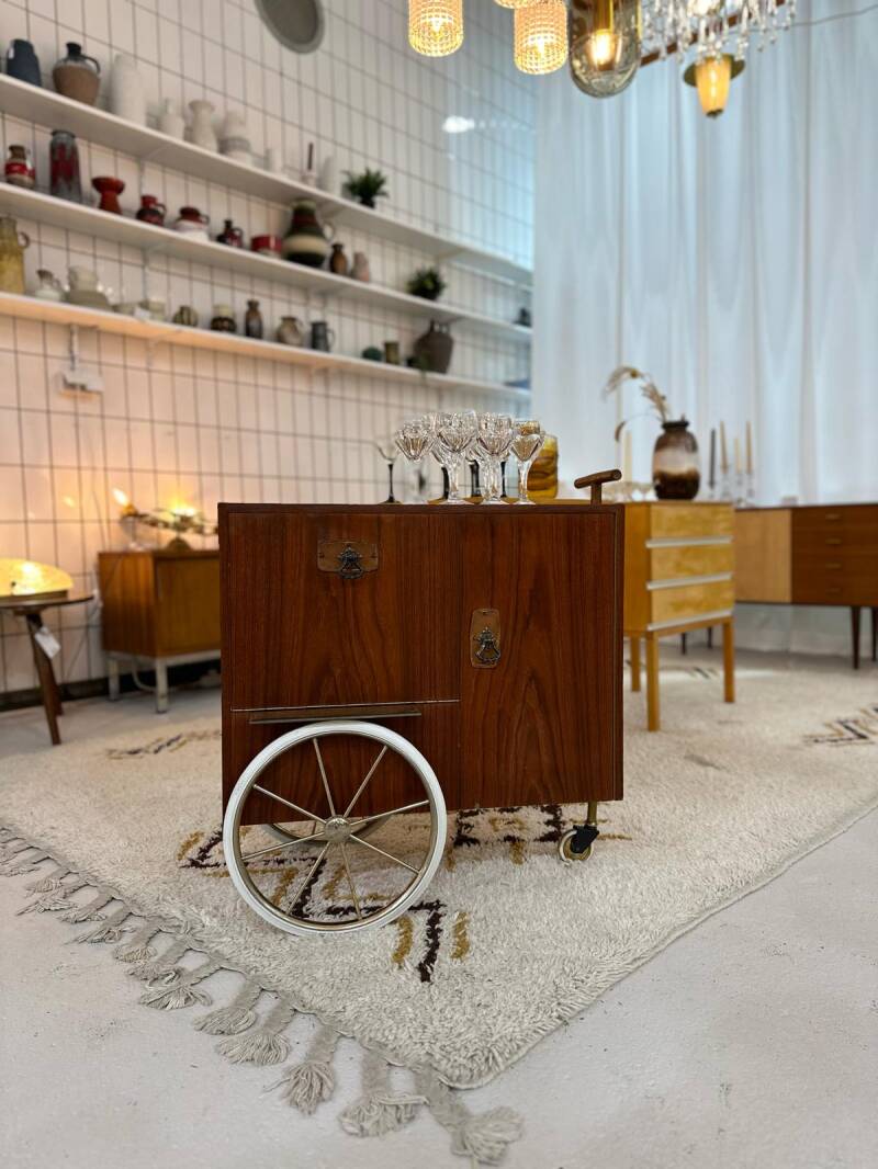 Vintage-Getränkeschrank, Servierwagen, Barwagen – 1950er Jahre | 01023