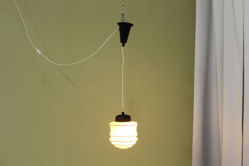 Vintage hanging lamp - art deco, 1930s | 00819