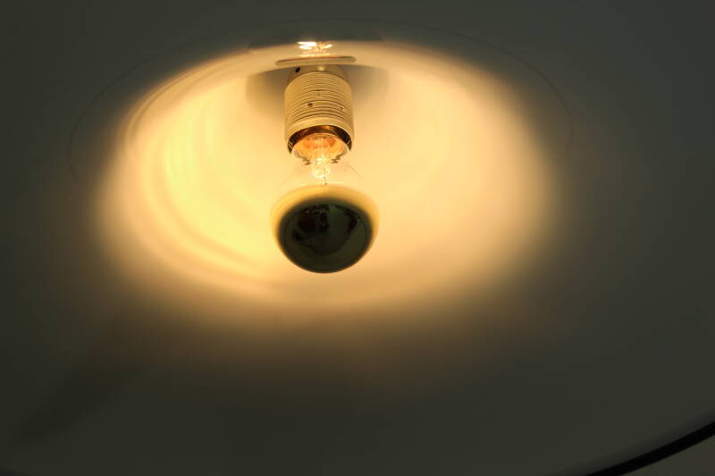 Vintage pendant lamp - white, 70s, acrylic | 01235