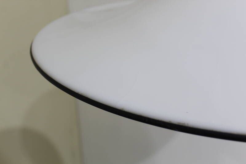 Vintage pendant lamp - white, 70s, acrylic | 01235