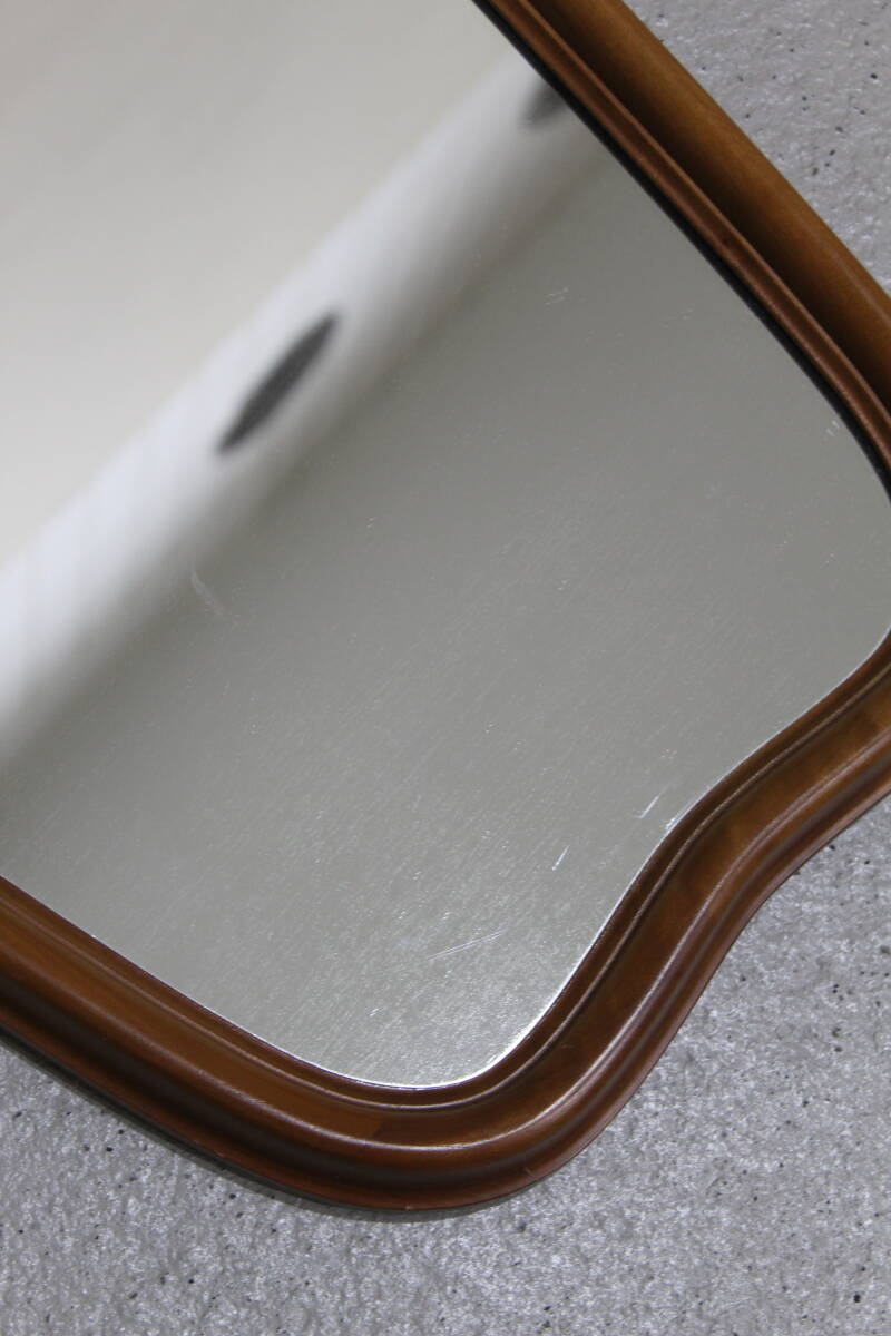 Vintage spiegel - mid century, hout | 01338