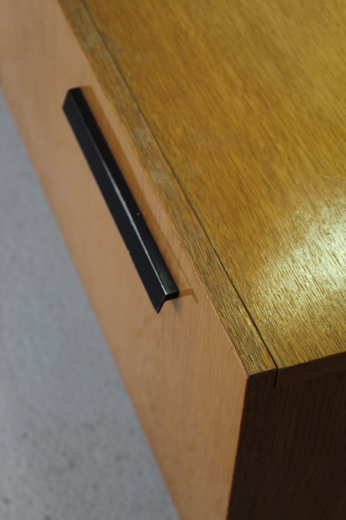 Vintage kaptafel, kast met spiegel - jaren '50/'60
