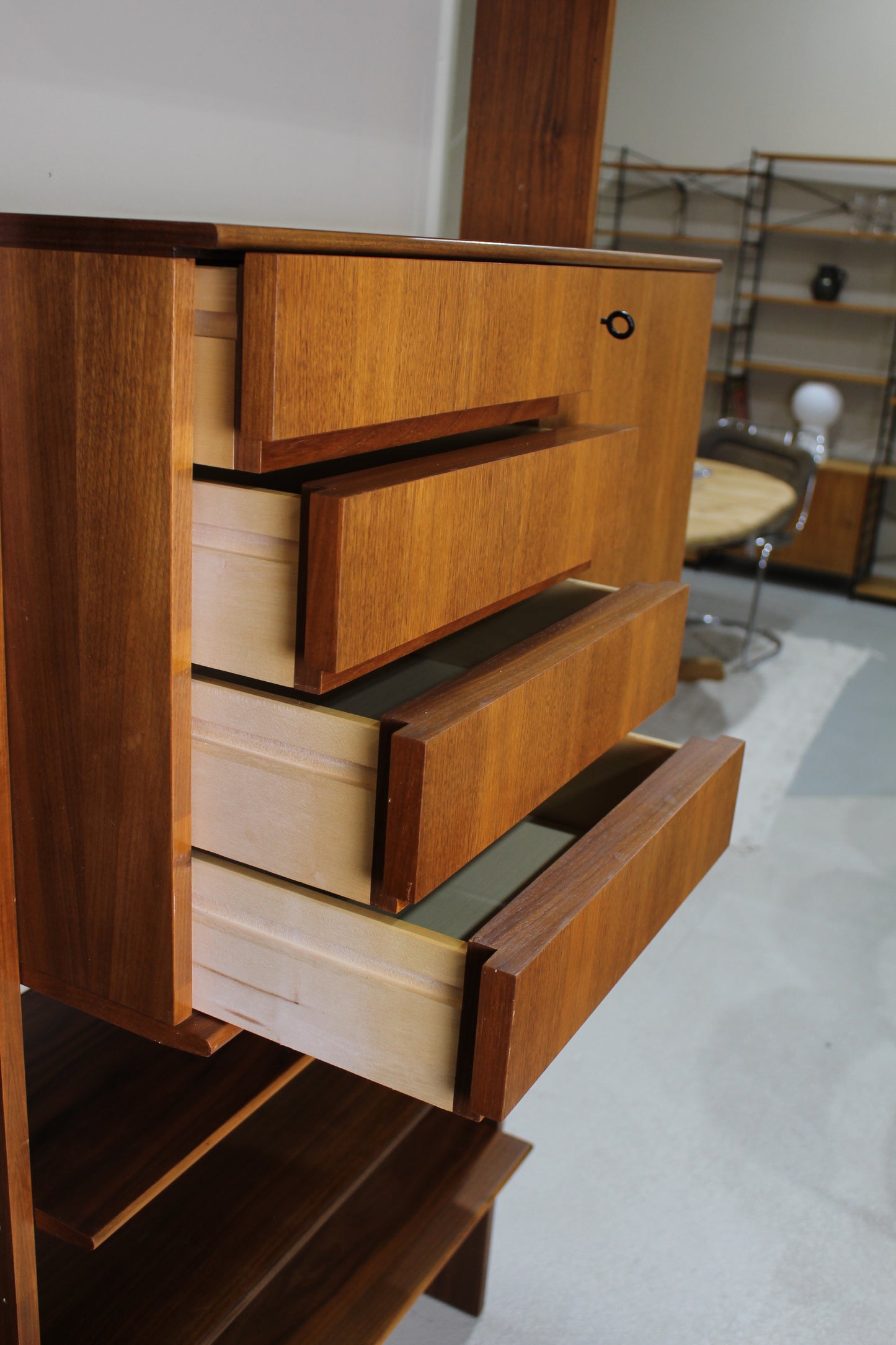 Vintage design wandkast boekenkast 2