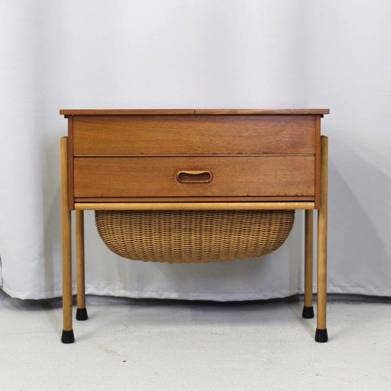 Vintage Swedish sewing cabinet, side table