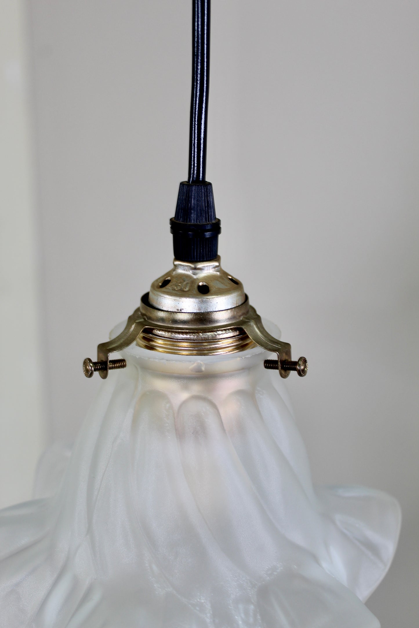 Vintage-Pendelleuchte aus Glas