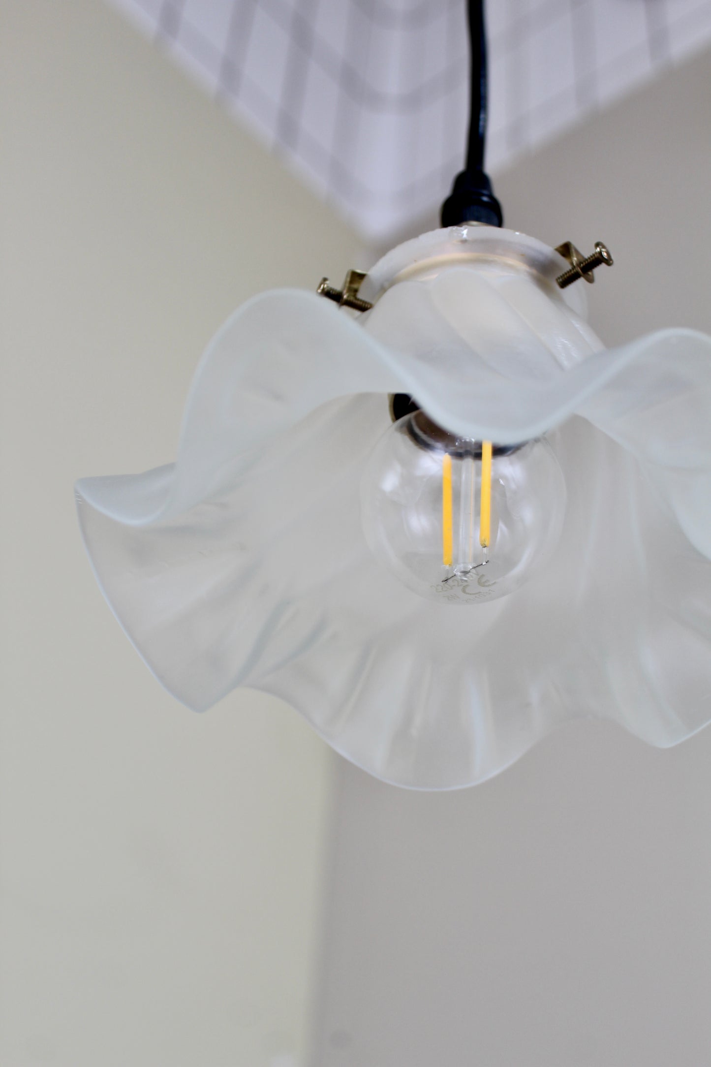 Vintage-Pendelleuchte aus Glas