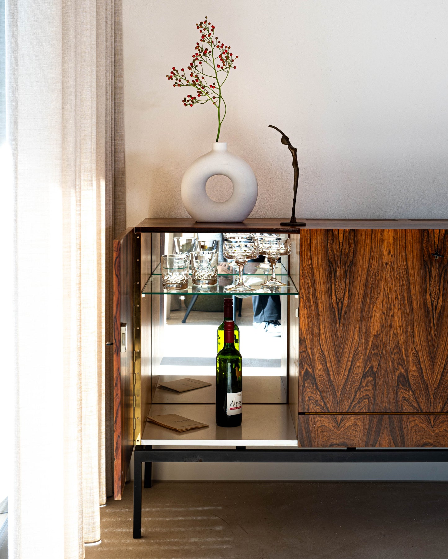 Vintage sideboard, dressoir koelkast