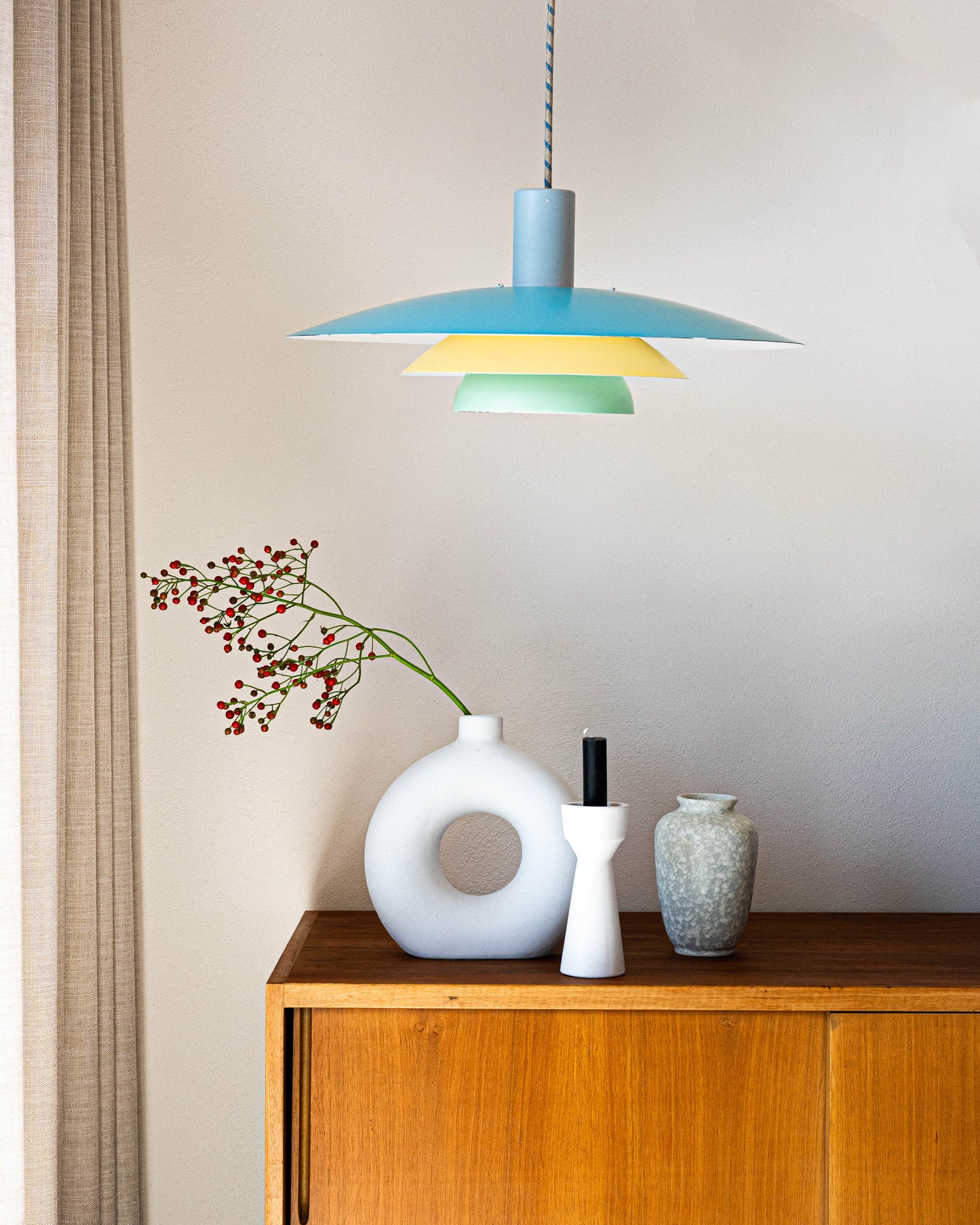 Vintage Deense hanglamp