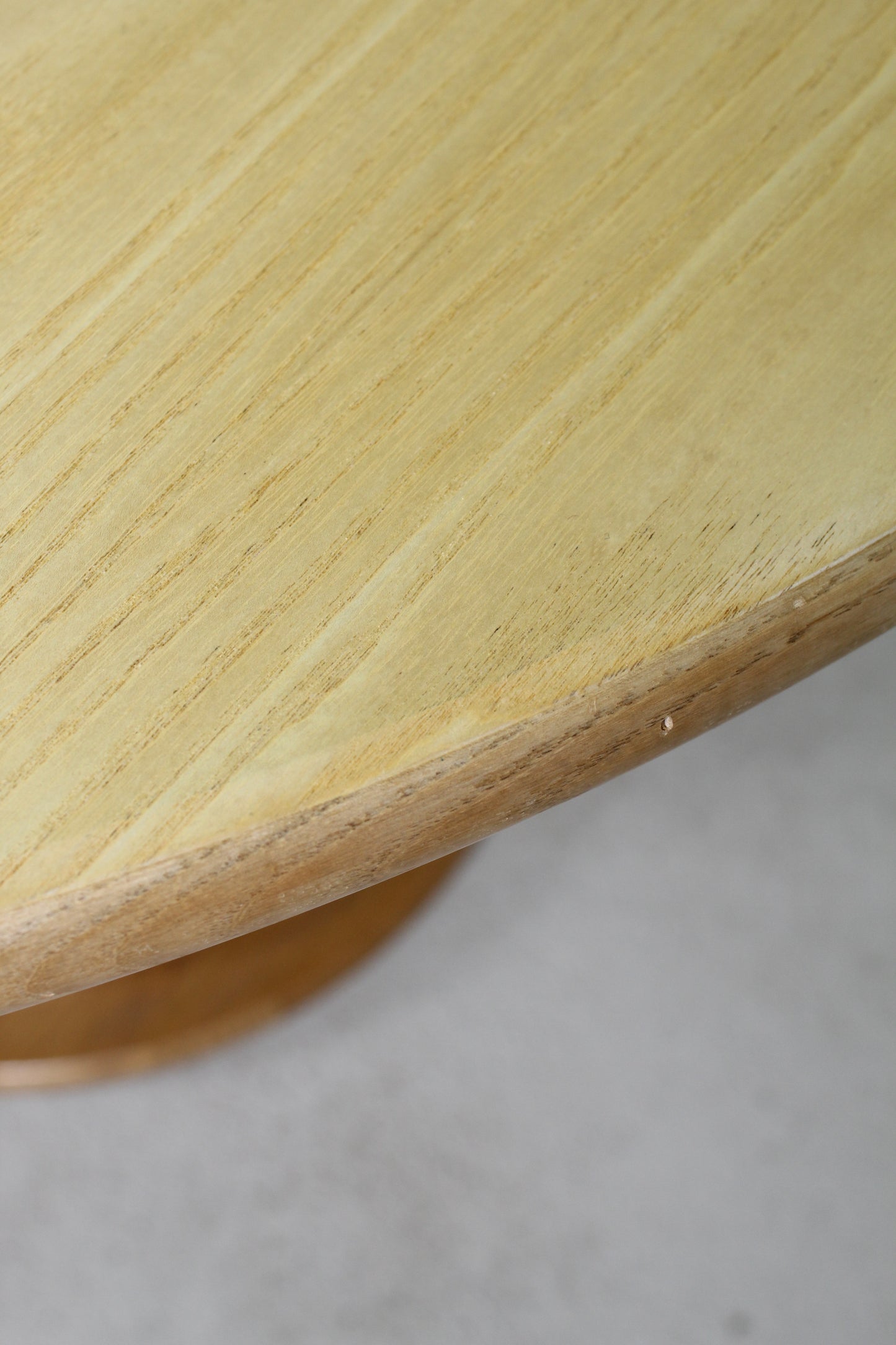 Vintage uitschuifbare eettafel eiken, rotan