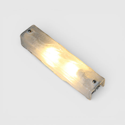 Vintage Hillebrand iceglass wandlamp