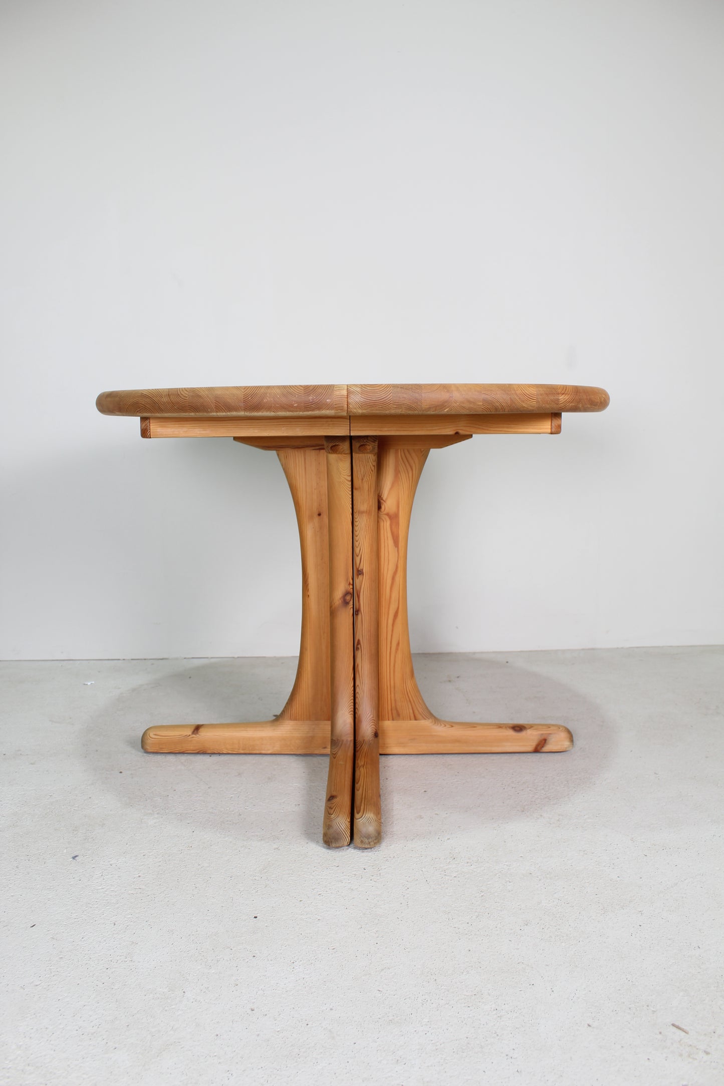 Deens Design grenen ronde uitschuifbare eettafel