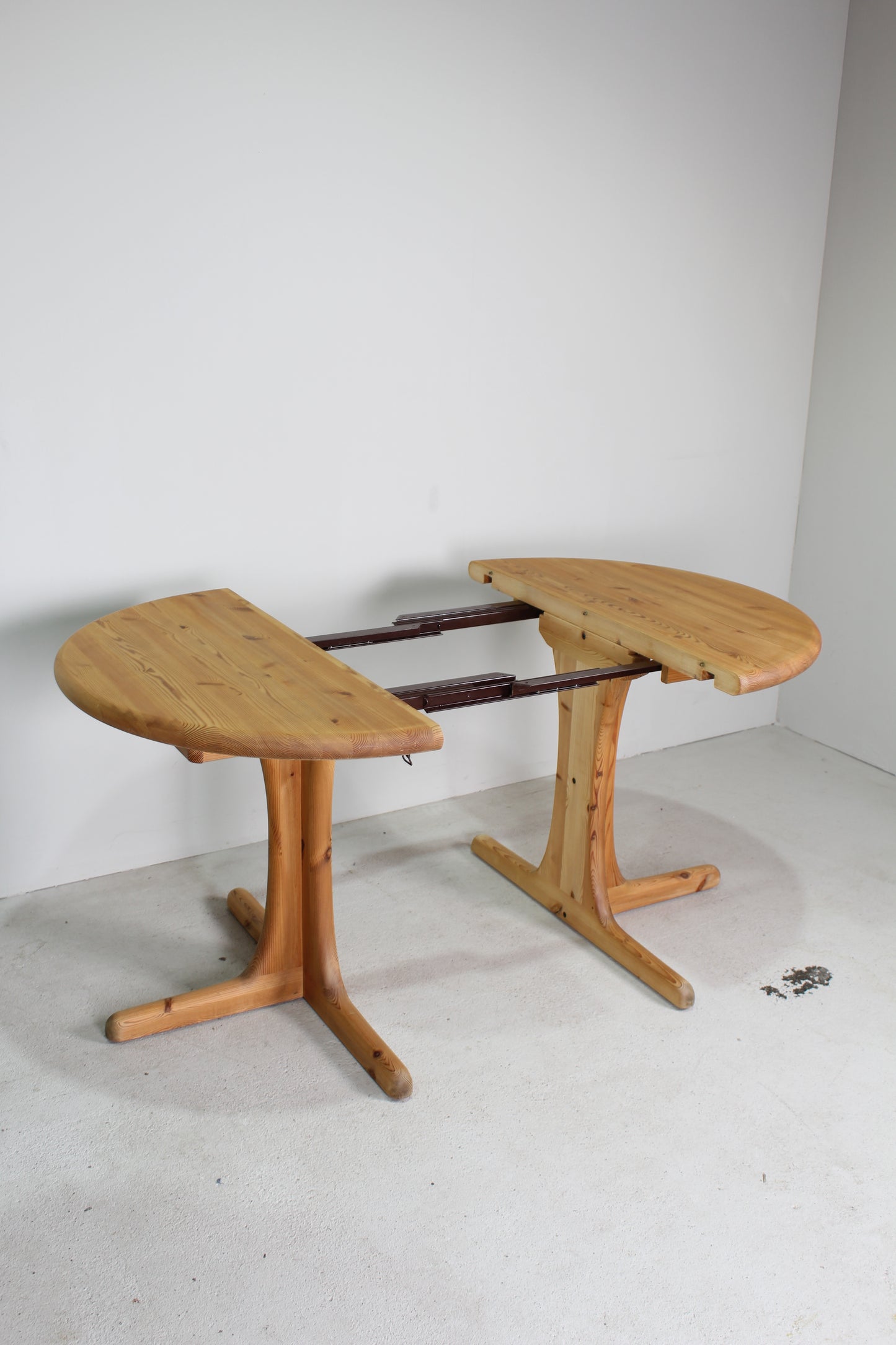 Deens Design grenen ronde uitschuifbare eettafel