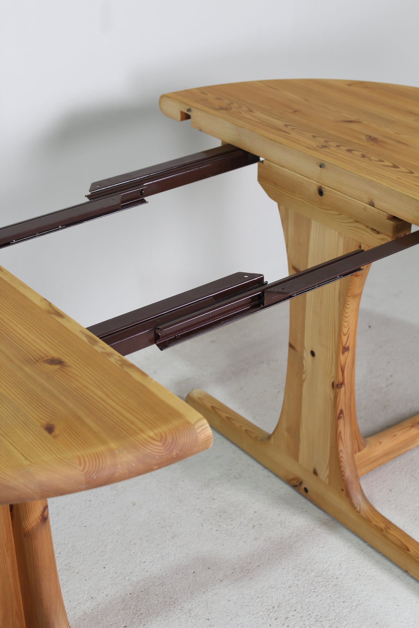 Deens Design grenen ronde uitschuifbare eettafel