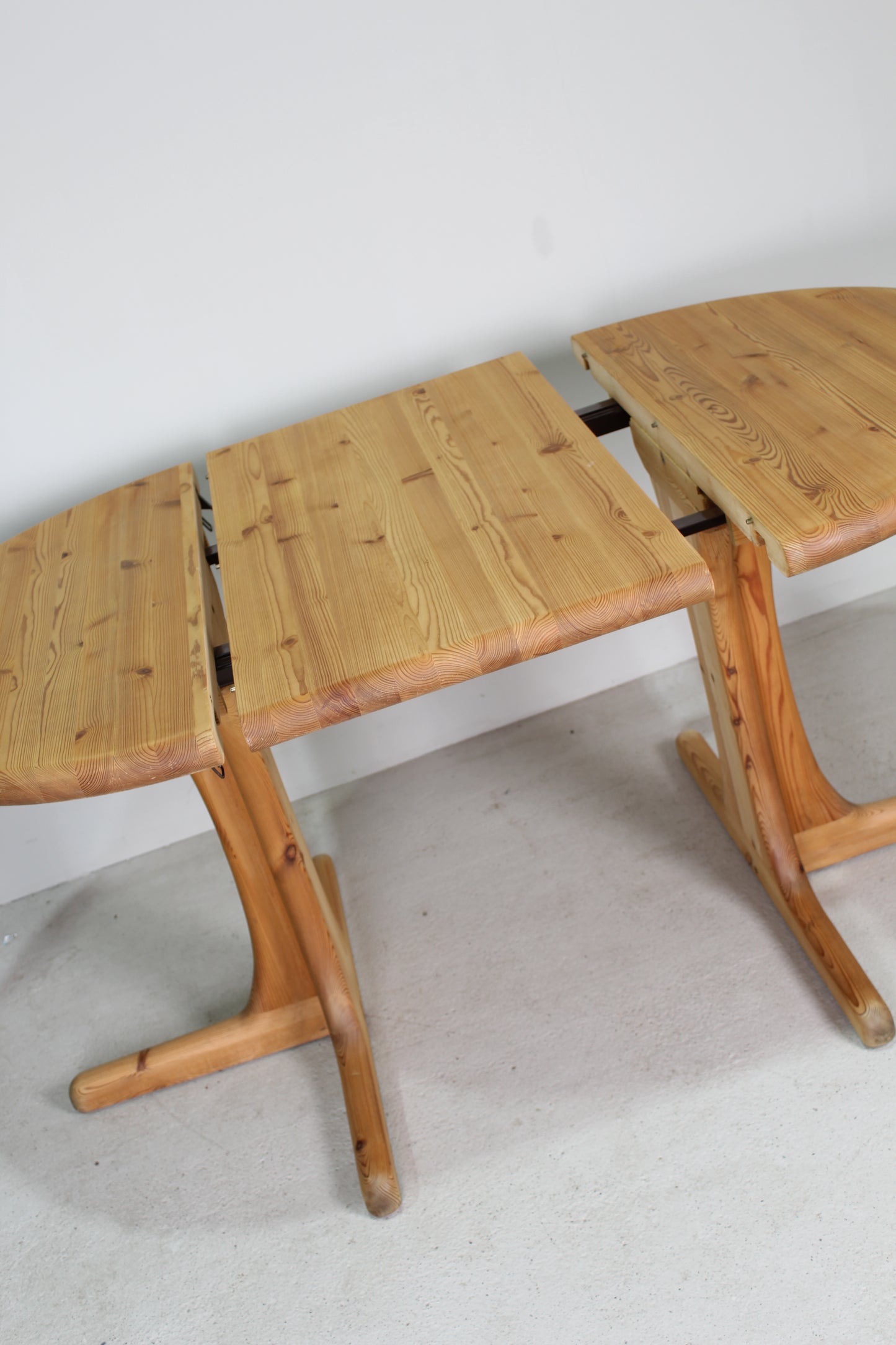 Deens Design grenen ronde uitschuifbare eettafel