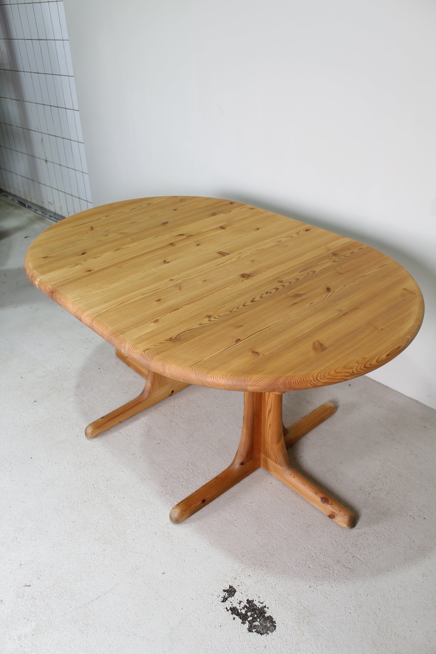 Deens Design grenen ronde uitschuifbare eettafel