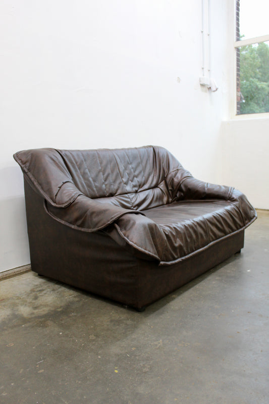 Jaren '70 loveseat bruin, bank