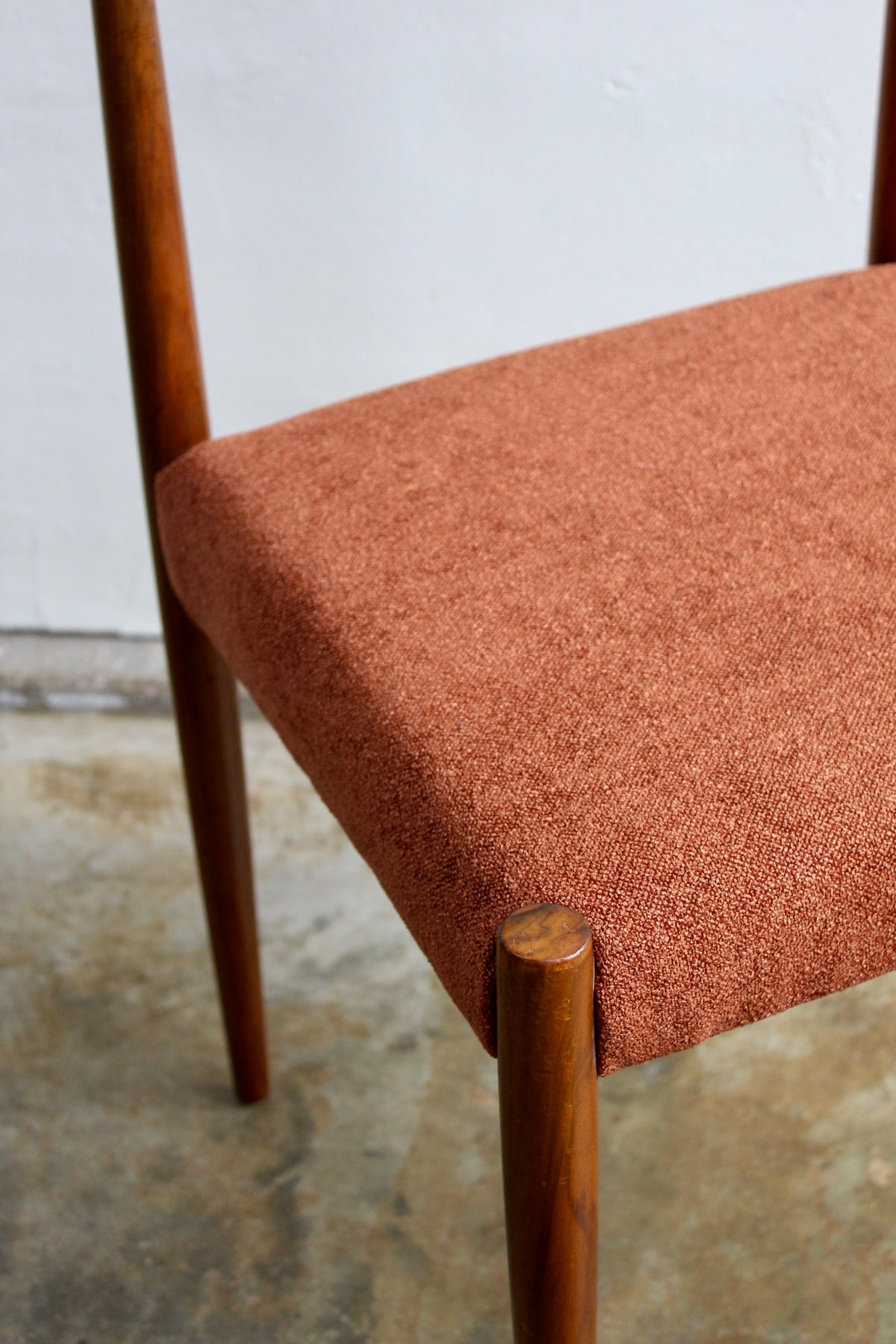 6x eetkamerstoelen Lübke, jaren '60