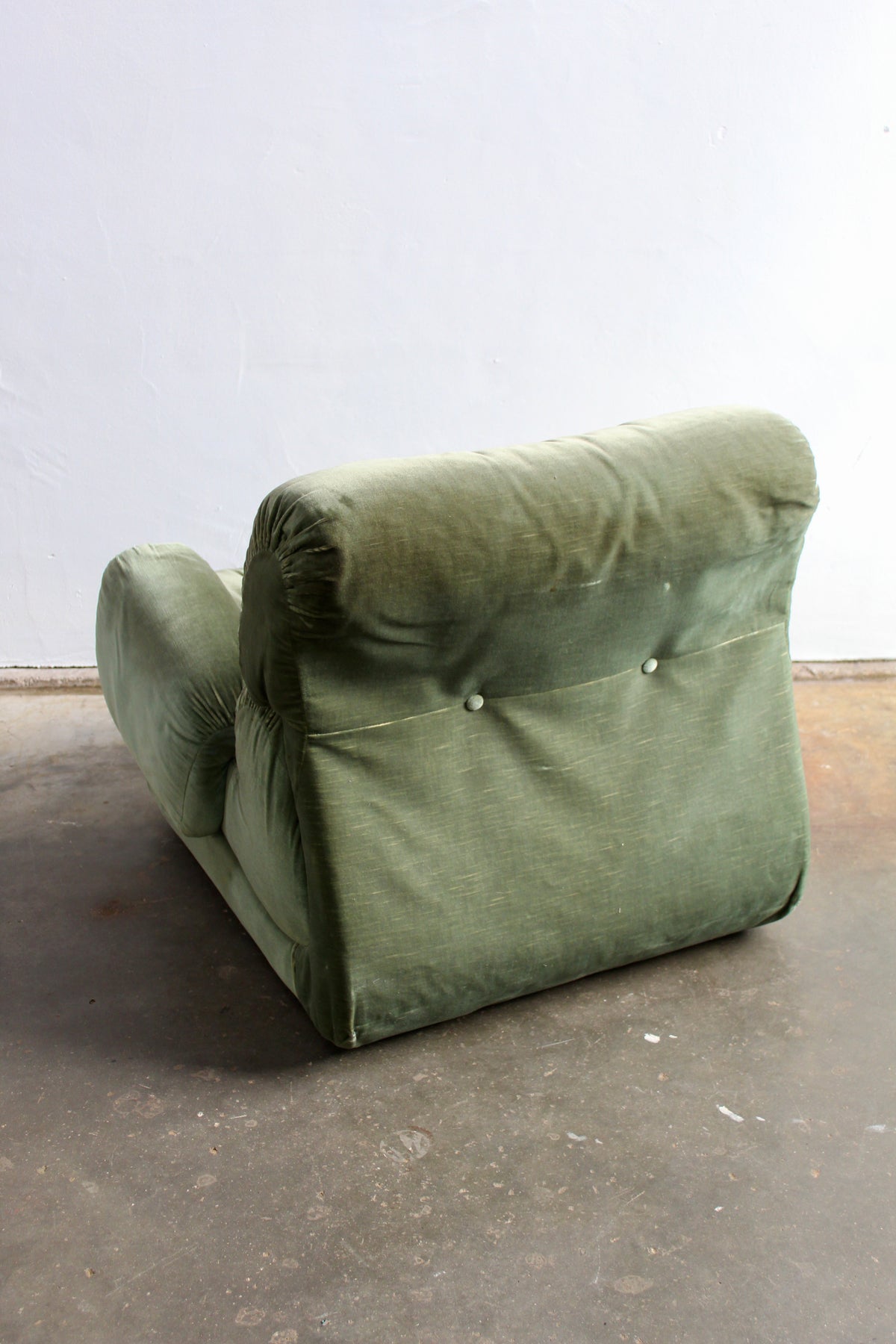 Italiaanse fauteuil groen jaren '70