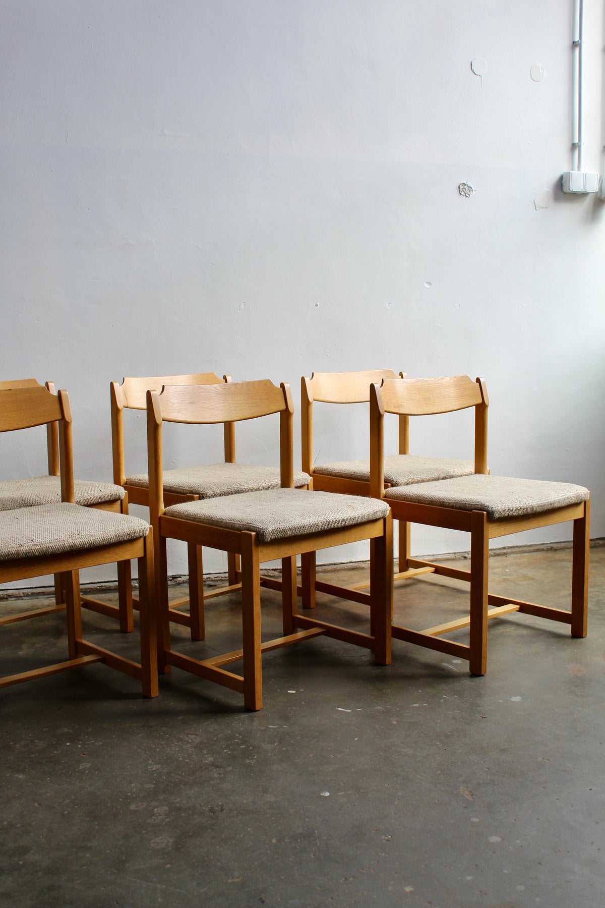 6x jaren '70 eetkamerstoelen