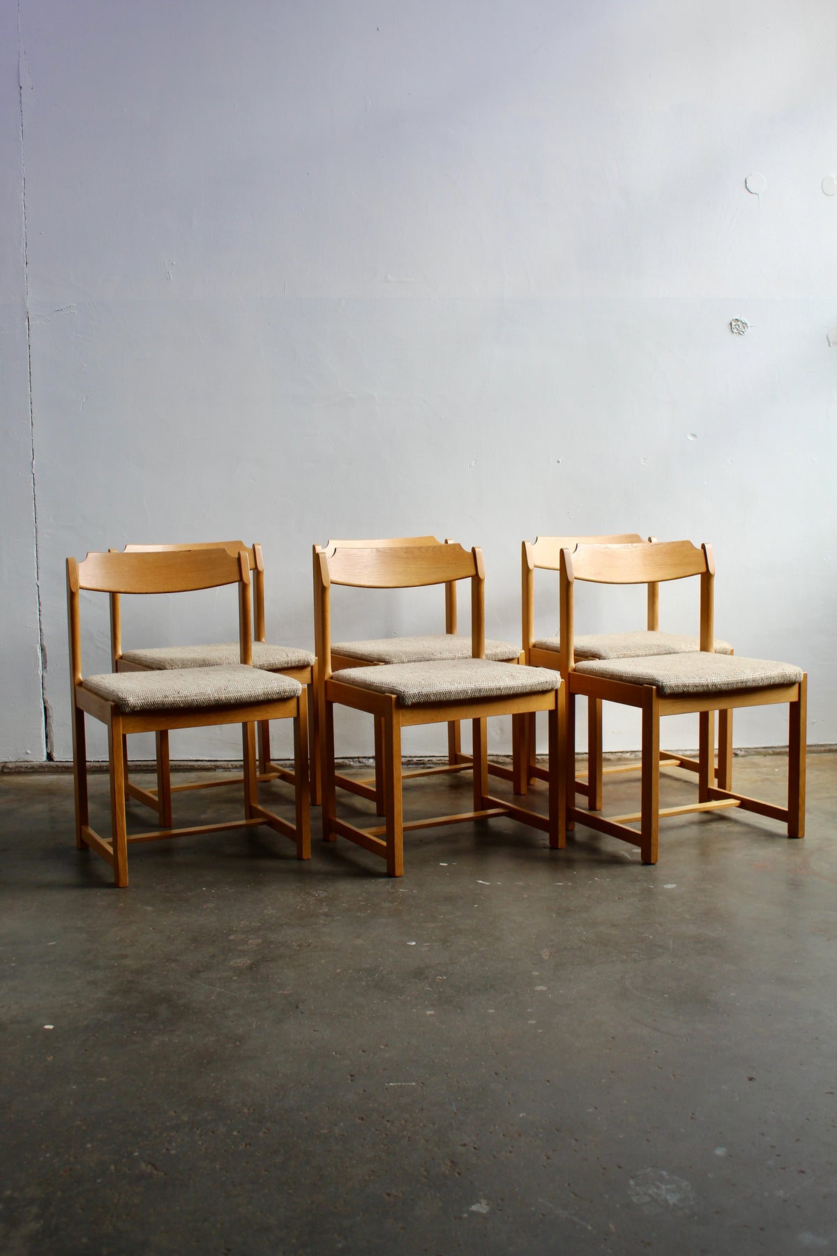 6x jaren '70 eetkamerstoelen