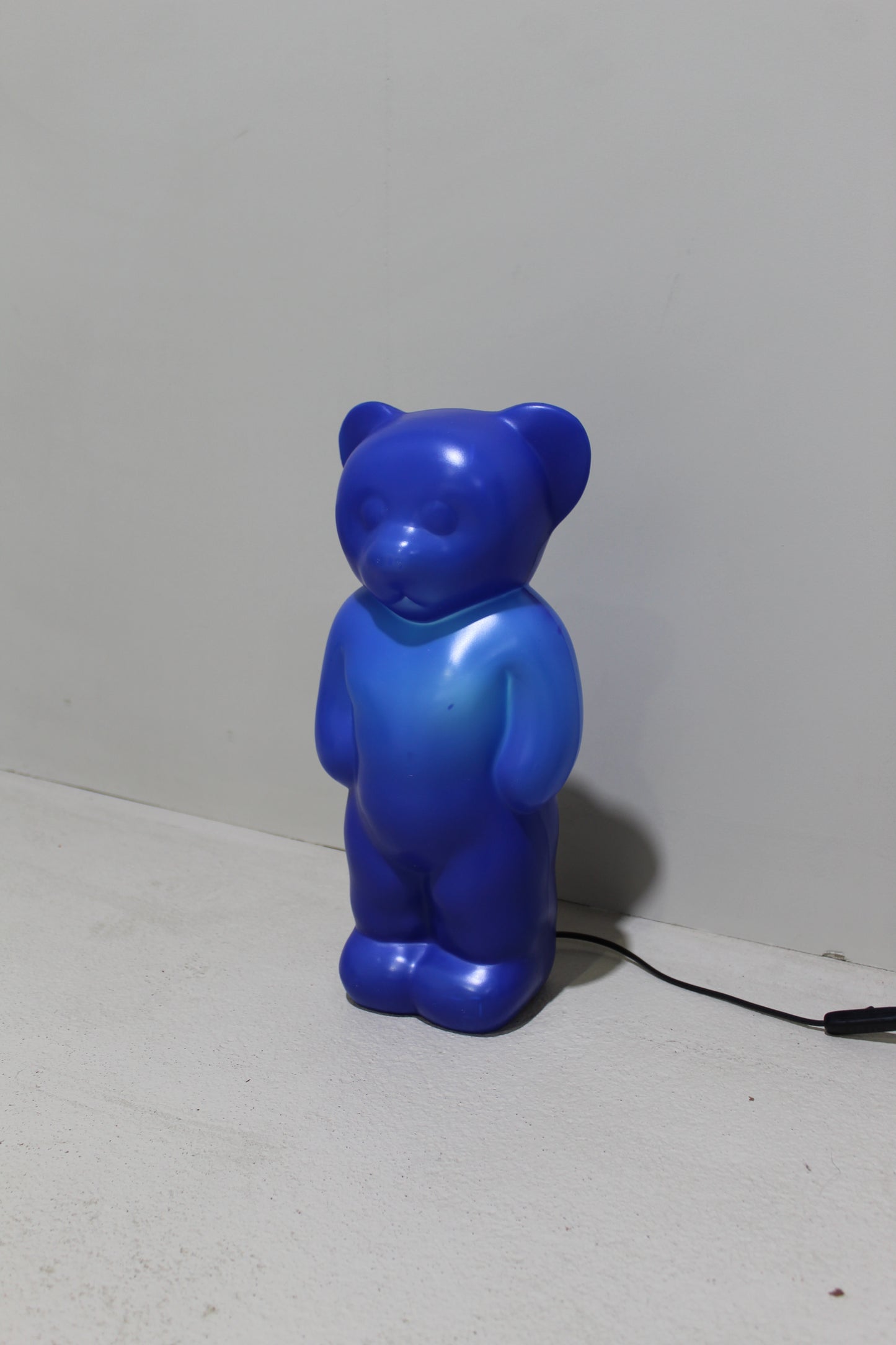 Vintage tafellamp Lumibär blauw
