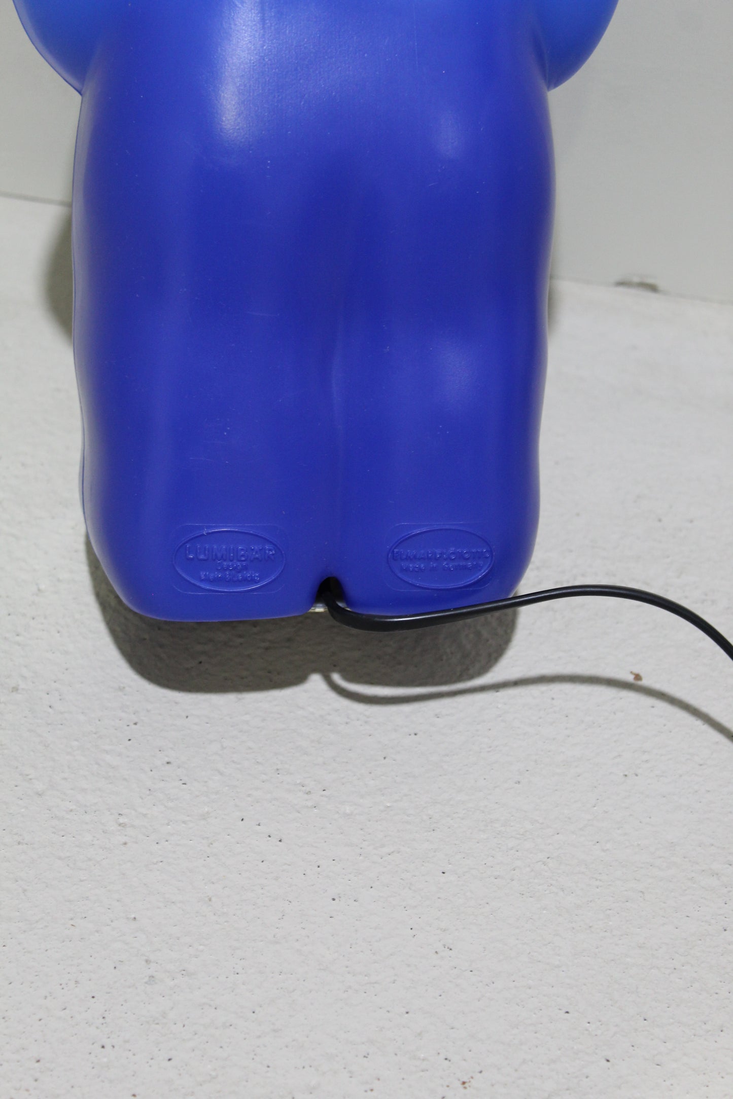Vintage tafellamp Lumibär blauw