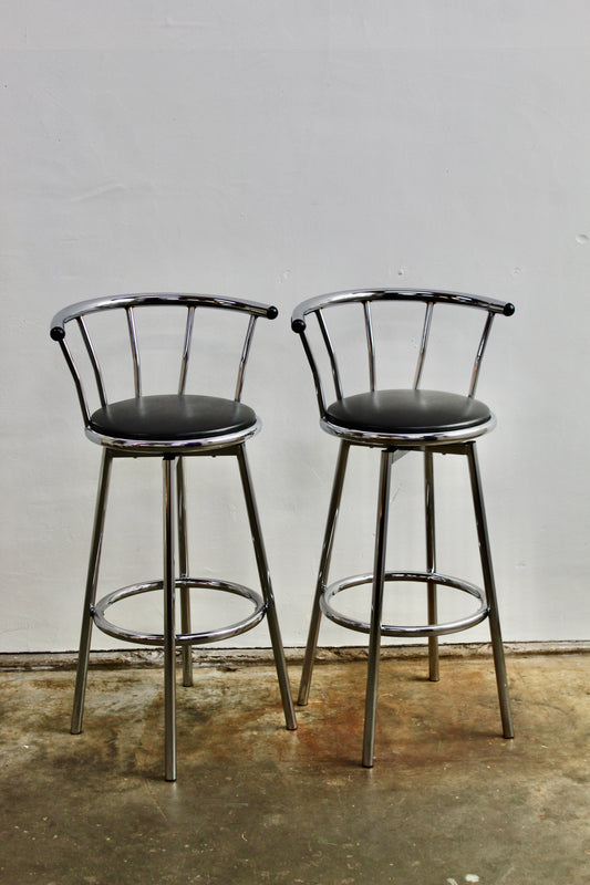 Vintage barkruk chroom