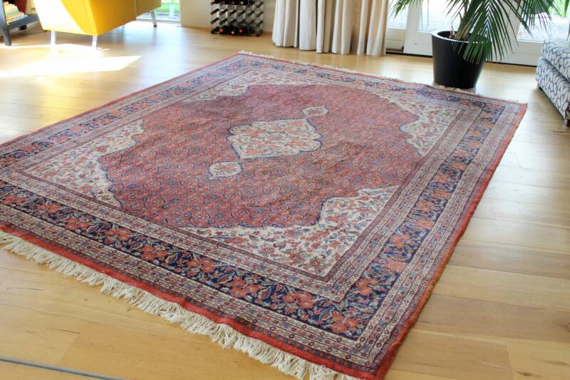 Oosters tapijt Jaipur donkerroze - (320 x 250 cm) XL