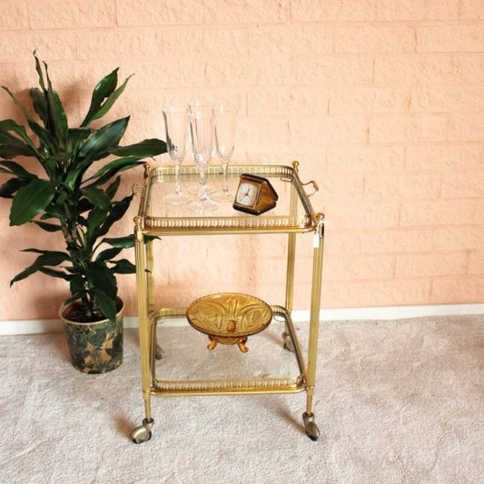 Vintage bar cart/serving trolley 1950s